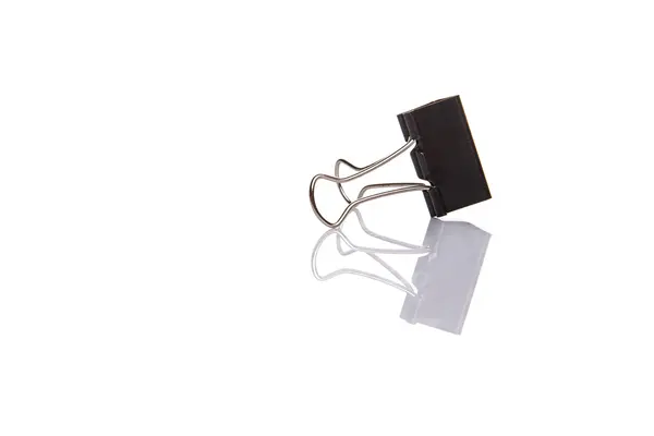 Binder Clip White Background — Stock Photo, Image