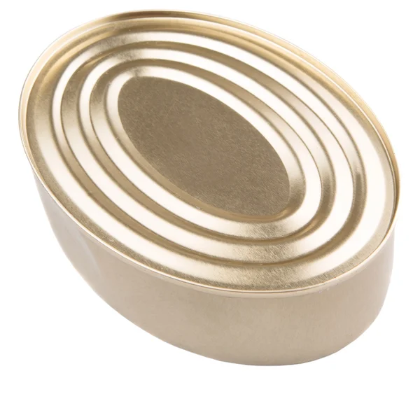 Oval Shape Tin Can — Stock Photo, Image