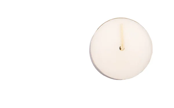 Piccole Tealights Sfondo Bianco — Foto Stock