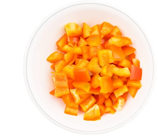 切碎的橙色辣椒 — 图库照片