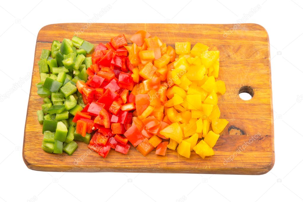 Colorful Chopped Capsicums