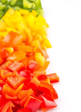 renkli biber kıyılmış Görünümü Kapat