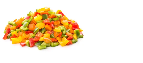 Mix colorato Capsicum tritati — Foto Stock