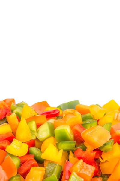 Mix colorato Capsicum tritati — Foto Stock