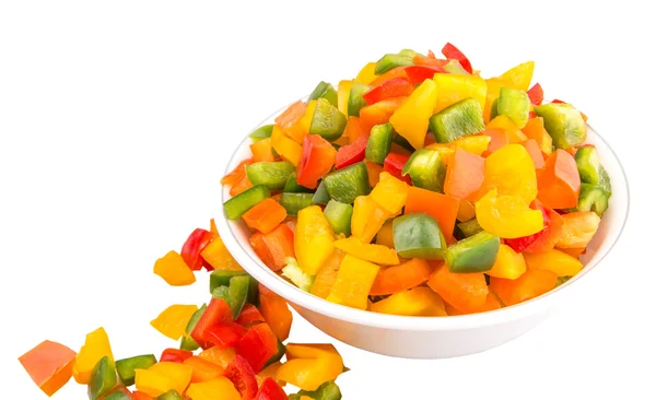 Mix Capsicum variopinti tritati — Foto Stock