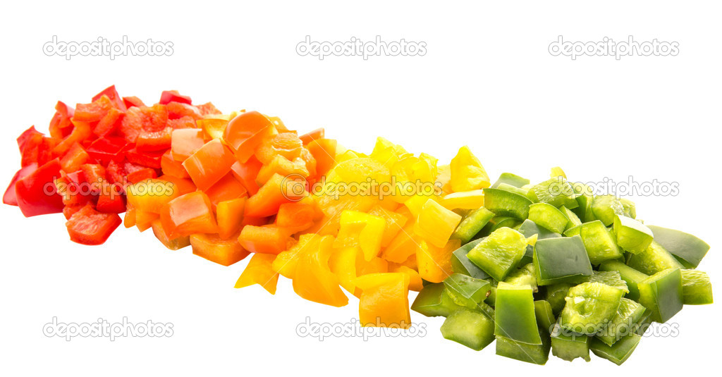 Chopped Colorful Capsicum