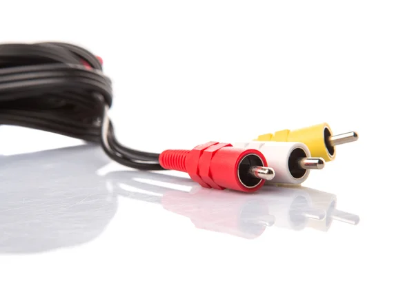 Conector RCA de audio video — Foto de Stock