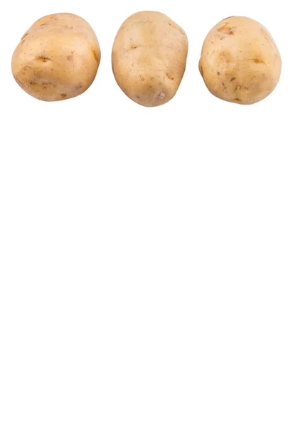 Sötpotatis Över Vit Bakgrund — Stockfoto