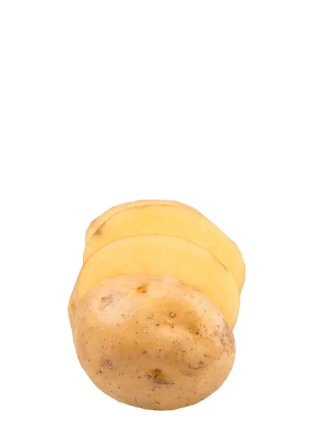 Gehackte Kartoffeln Auf Weißem Hintergrund — Stockfoto