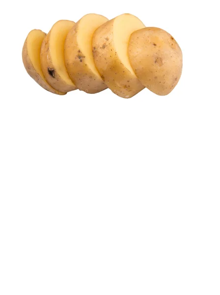 Подрібнена Картопля Білому Тлі — стокове фото