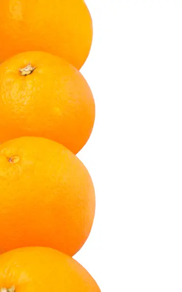 Orange Fruits White Background — Stock Photo, Image