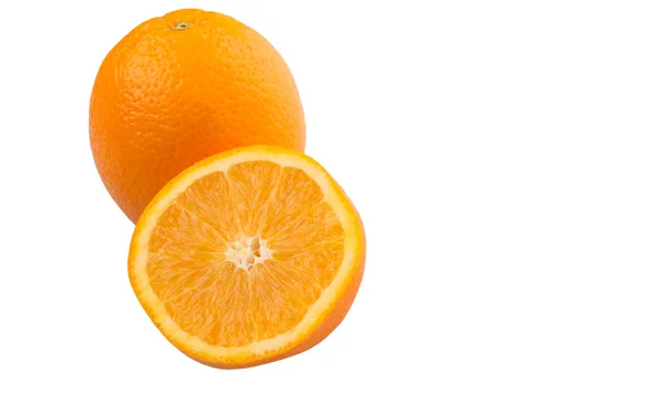 Oranje Vruchten Witte Achtergrond — Stockfoto