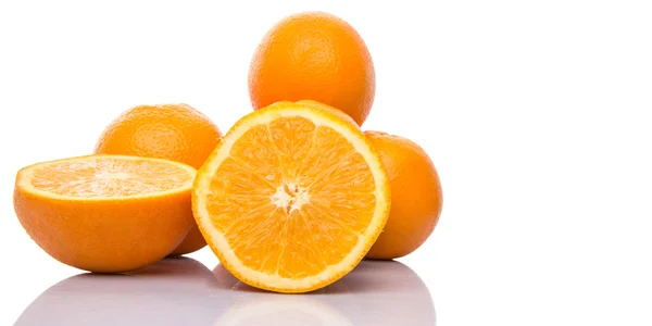 Oranžové Plody Nad Bílým Pozadím — Stock fotografie