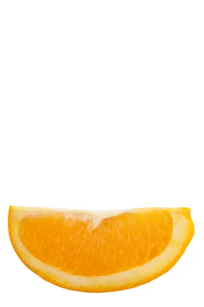 Fatias Fruta Laranja Sobre Fundo Branco — Fotografia de Stock