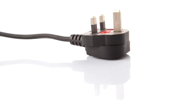 British Standard Three Pin AC Power Plugs — Stock Photo, Image