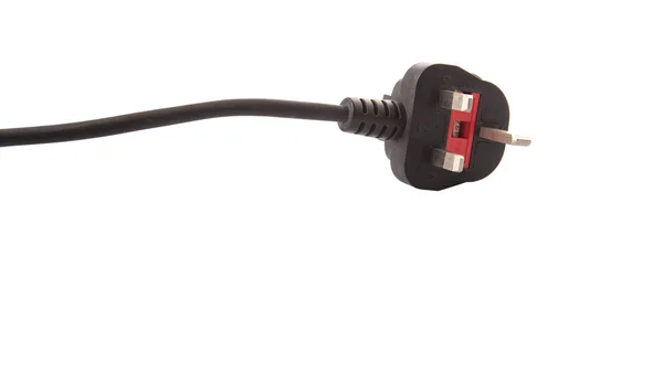 British Standard Three Pin AC Power Plugs — Stock Photo, Image