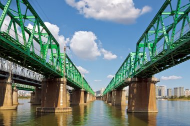 Hangang demiryolu Köprüsü han Nehri üzerinde