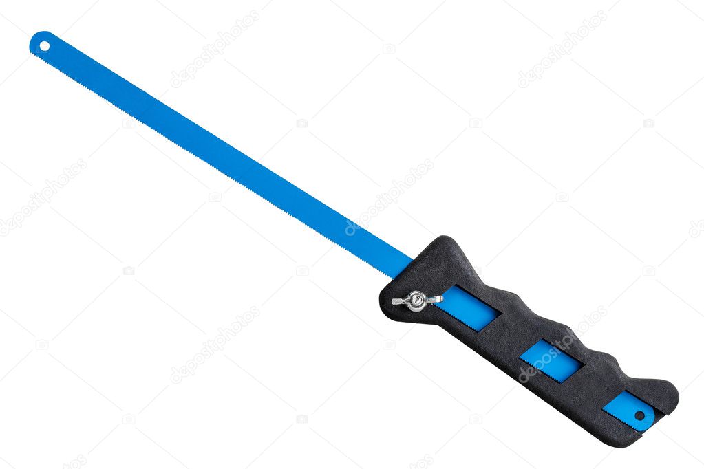 Plastic handle with metal-working blade