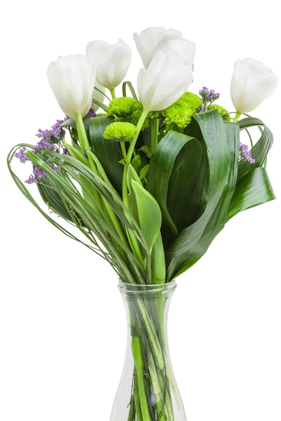 Bouquet di tulipani bianchi — Foto Stock