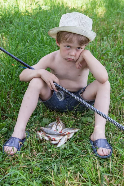 年轻的渔夫 — 图库照片