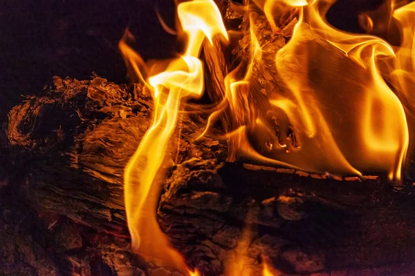 Brennendes Papier Kamin Feuer Und Asche — Stockfoto