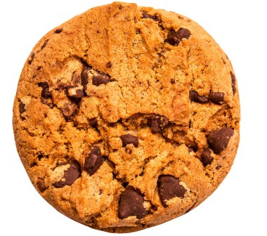 Çikolata parçacıklı kurabiye.