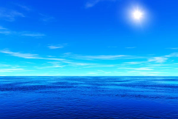 Mavi deniz ve gökyüzü — Stok fotoğraf