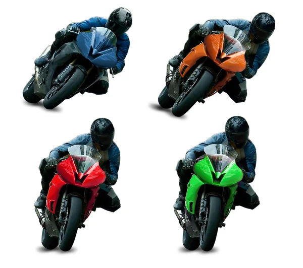 Motorcycle racers — Stock Photo, Image