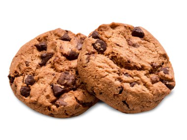 Çikolata parçacıklı kurabiye.