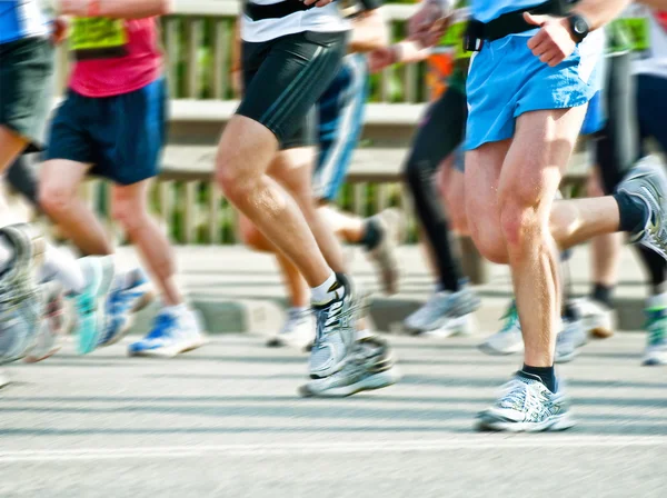 Maratonští běžci — Stock fotografie