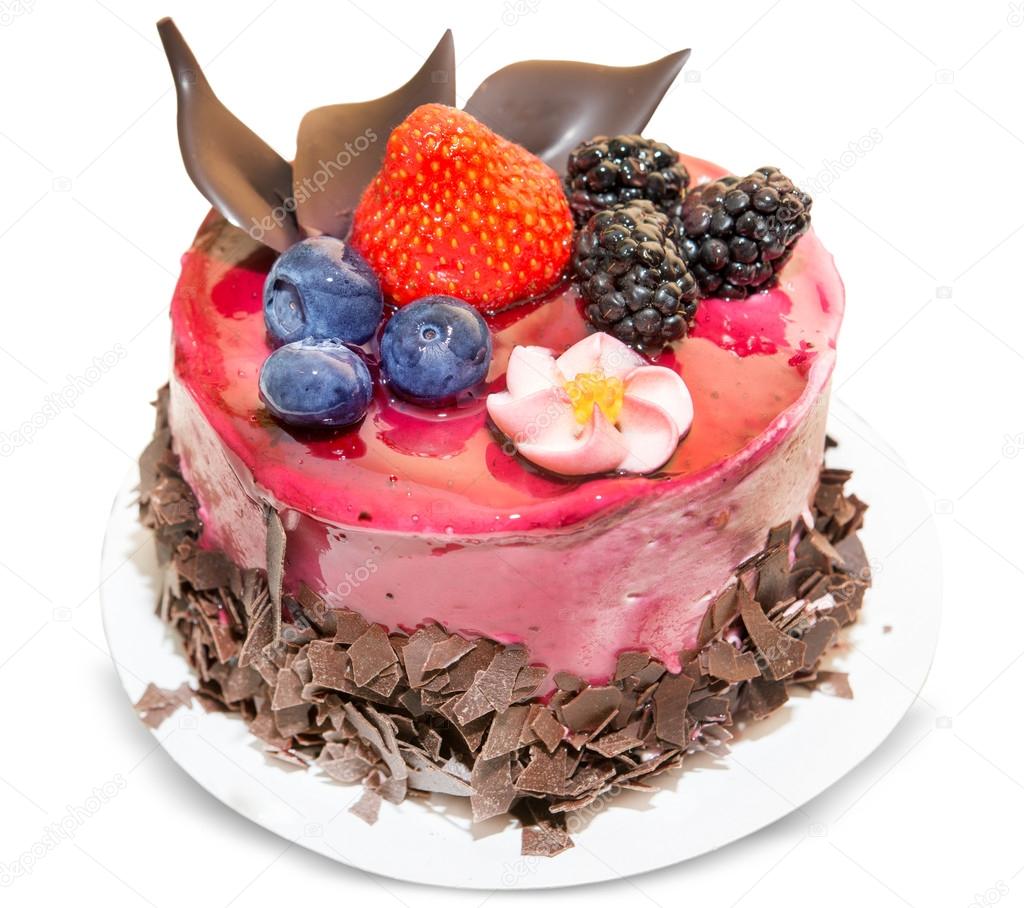 cake isolated on white background