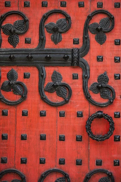 Ornate Red Door — Stock Photo, Image