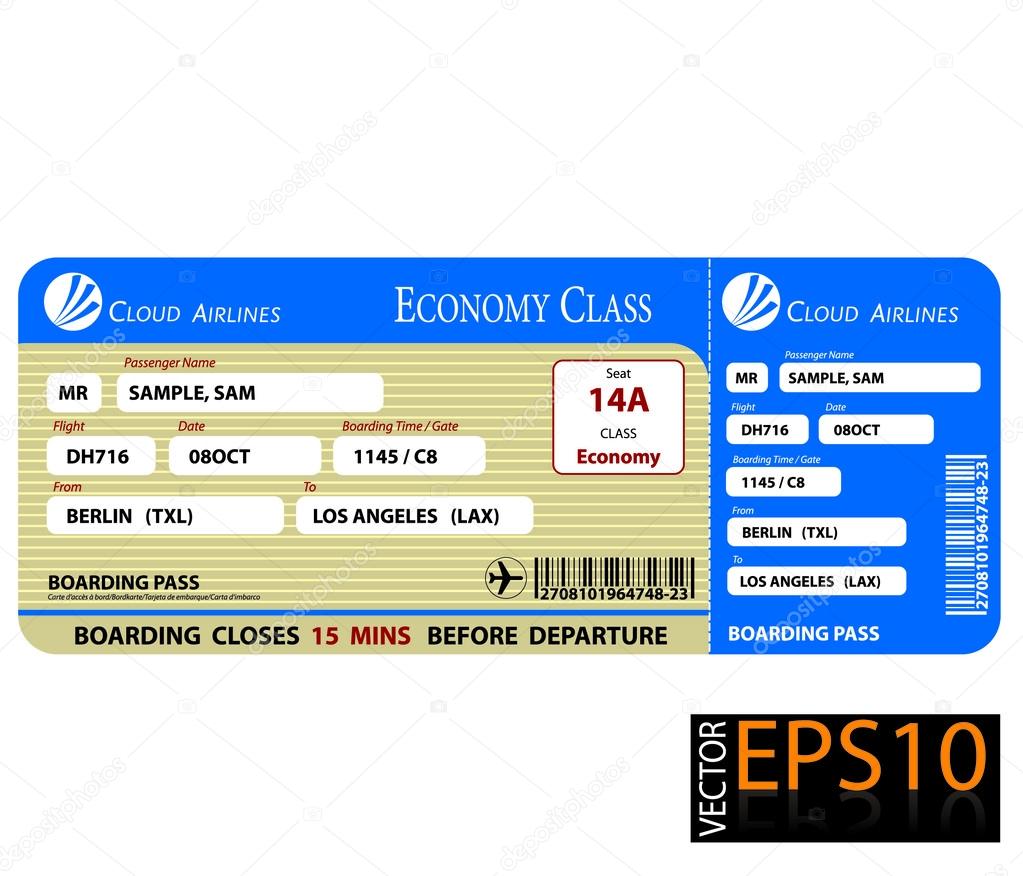 Boarding Pass Economy Class