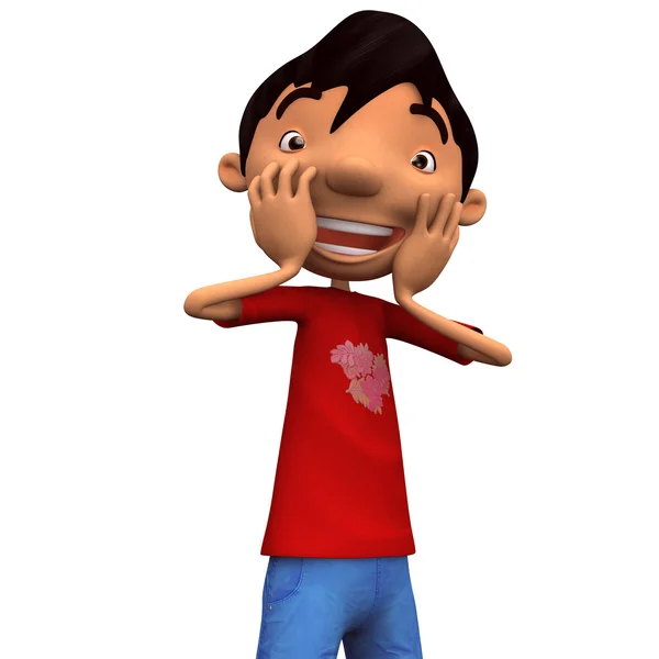 Genç şaşırmış adam