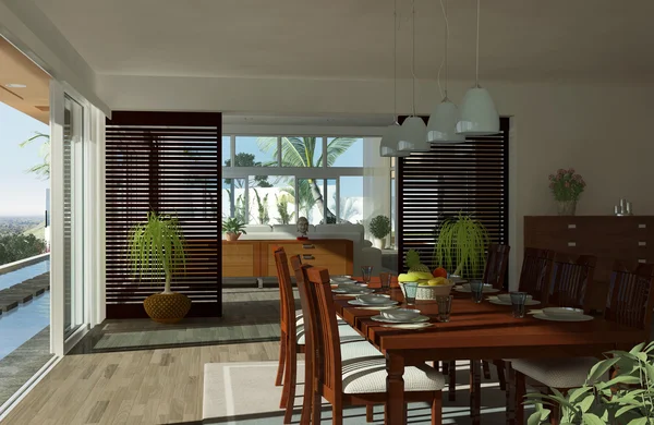 modern yemek odası iç