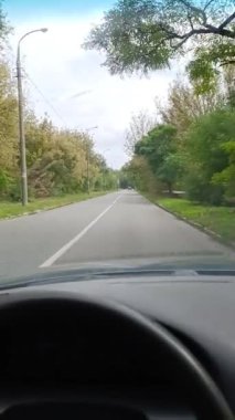 Arabanın içinde hareket var. dikey video