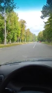 Arabanın içinde hareket var. dikey video