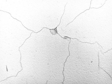 Duvardaki çatlaklar. Duvar dokusu. Eski alçı. Duvarda boya var. Çatlaklar ve çizikler 