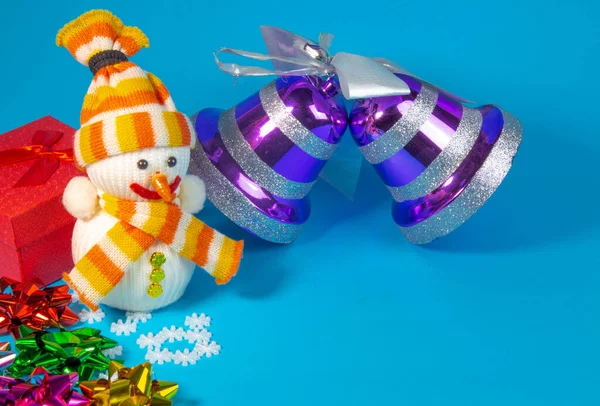 Noworoczne Wakacje Uroczysty Nastrój Święta Nowy Rok Dekoracja Choinki Zabawki — Zdjęcie stockowe