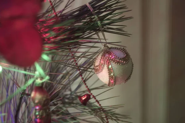 Férias Ano Novo Humor Festivo Natal Ano Novo Decoração Para — Fotografia de Stock