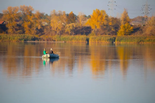 Природный Ландшафт Водой Закат Восход Солнца Воде Красивая Река Озеро — стоковое фото