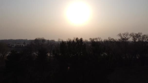 Natürliche Landschaft Mit Wasser Sonnenuntergang Und Sonnenaufgang Auf Dem Wasser — Stockvideo