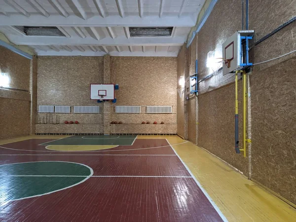 Bola Basket Olahraga Bola Bola Basket Lapangan Pemain Basket Bola — Stok Foto