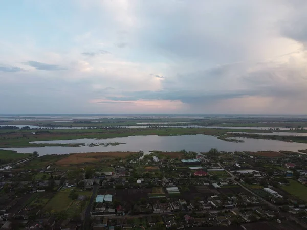 Paysage Avec Eau Haut Vue Aérienne Plage Sable Océan Avec — Photo