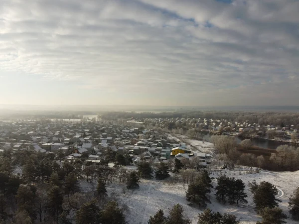 Forest Top View Drone Landscape Ukraine Beautiful Landscape — Stock Photo, Image