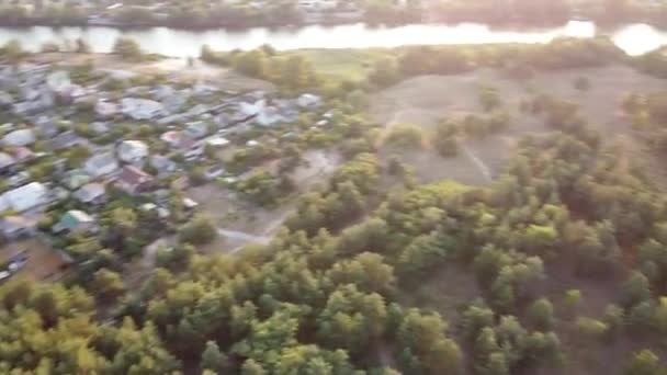Campo Vista Dall Alto Drone Paesaggio Ucraina Bellissimo Paesaggio Dall — Video Stock
