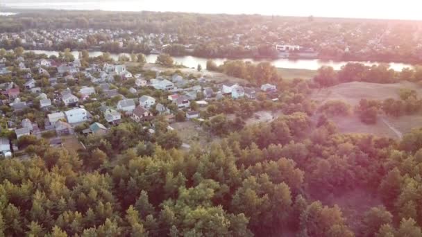 Ansicht Von Oben Drohnenlandschaft Ukraine Schöne Landschaft Von Oben Einfach — Stockvideo