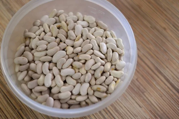 Kacang Putih Sekumpulan Kacang Putih Butir Kacang Putih Dengan Rincian — Stok Foto