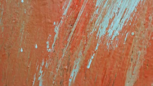 Абстрактный Сине Красный Фон Мазки Кистью Металлическая Текстура Краска Полосы — стоковое видео