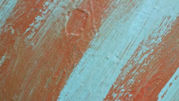 Abstract Blue Red Background Brush Strokes Metal Texture Paint Streaks — Video Stock